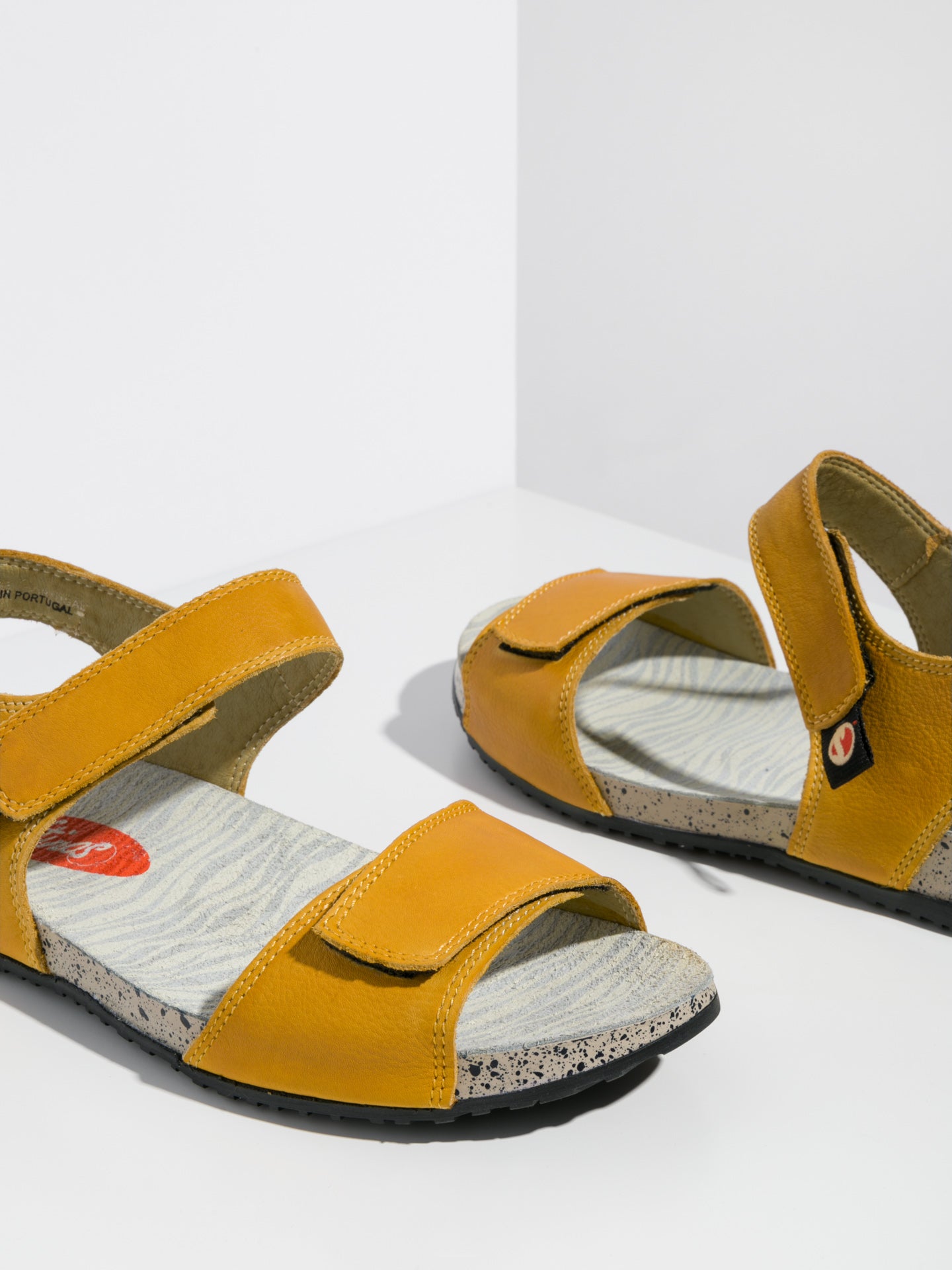 Softinos Yellow Velcro Sandals